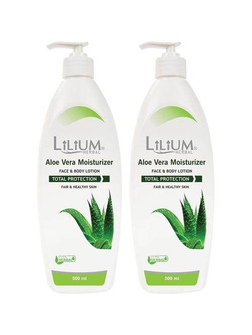 herbal aloe vera moisturizer body lotion 500ml pack of 2 - 18477426 - Very Small Image - 1