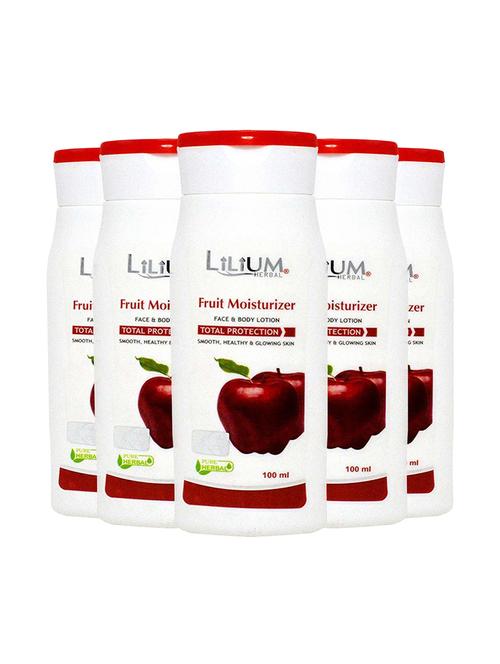 herbal fruit moisturizer face & body lotion 100ml pack of 5 - 18477484 - Very Small Image - 1