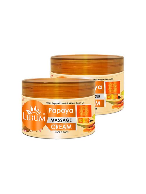 papaya paraben free face & body massage cream,pack of 2 - 18477579 - Very Small Image - 1