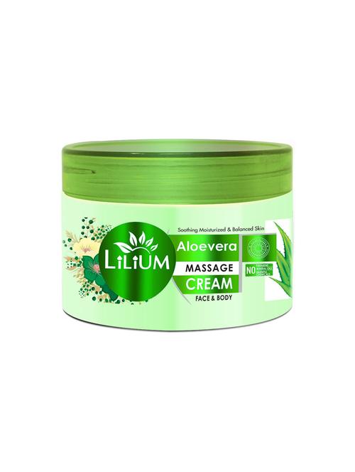 aloe vera paraben free face & body massage cream - 18477587 - Very Small Image - 1
