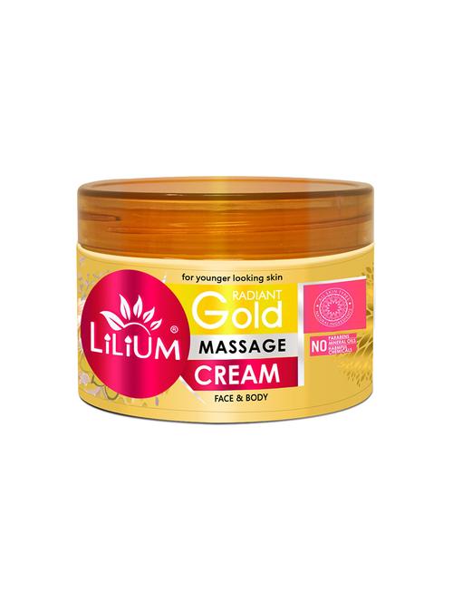 gold paraben free face & body massage cream - 18477590 - Very Small Image - 1