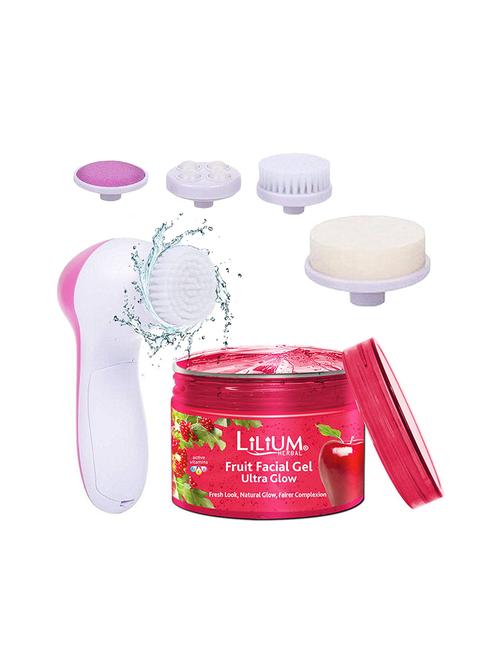 fresh look natural glow fairer complexion fruit facial gel & 5in1 massager - 18477599 - Very Small Image - 1