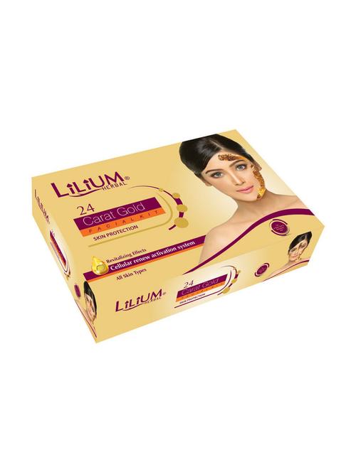 herbal 24 carat gold skin protection facial kit - 18477696 - Very Small Image - 1