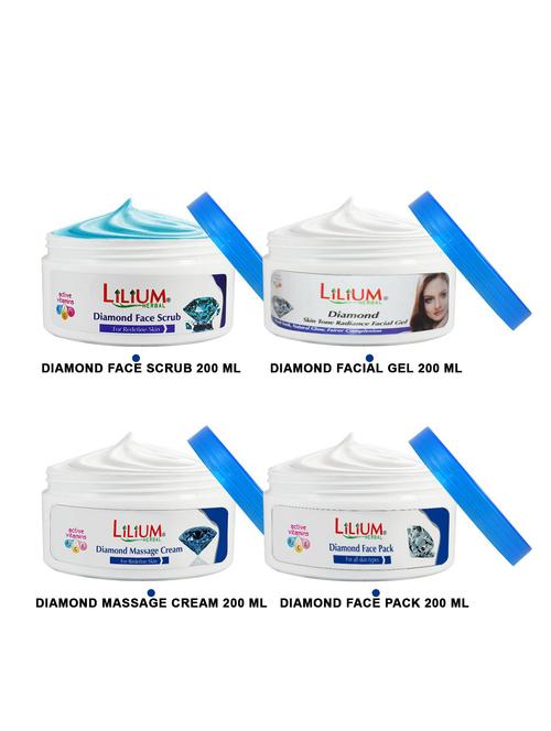 diamond face massage cream,scrub, gel, pack 200ml - 18477738 - Very Small Image - 1
