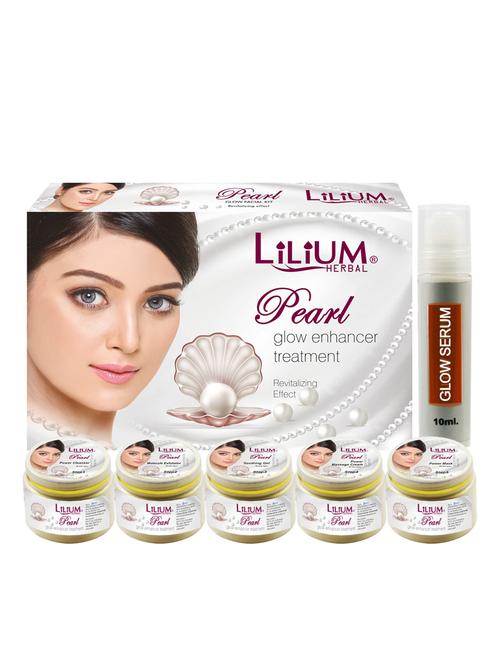 herbal pearl glow enhancer treatment 220gm with skin whitening cream20ml - 18477739 - Very Small Image - 1