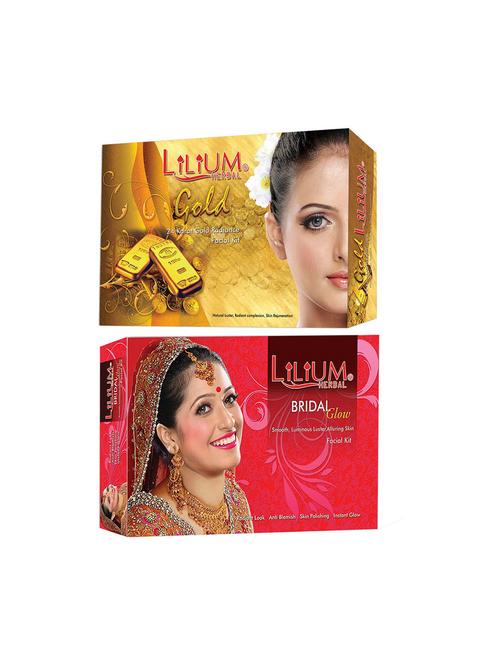 gold and bridal facial kit for extra glow & smoothness, 80g each - 18477796 - Very Small Image - 1