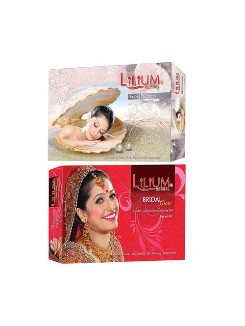pearl and bridal facial kit for extra glow & smoothness, 80g each - 18477832 - Very Small Image - 1