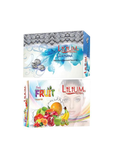 diamond and fruit facial kit for extra glow & smoothness, 80g each - 18477836 - Very Small Image - 1