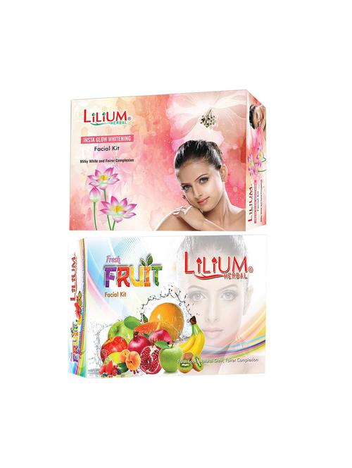 whitenign and fruit facial kit for extra glow & smoothness, 80g each - 18477850 - Very Small Image - 1