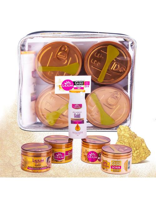 gold facial kit for younger looking skin & instant glow - 18477870 - Very Small Image - 1
