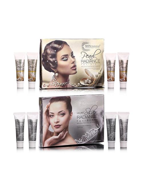 ultra rich silver & pearl radiance facial kit 55g - 18477919 - Very Small Image - 1