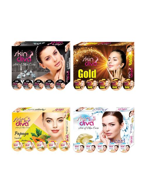 diamond gold papaya pearl facial kit - 18477941 - Very Small Image - 1