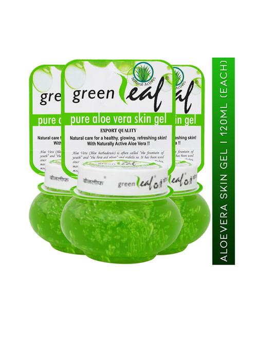 pack of 3 pure aloe vera skin gel 120gm - 18477976 - Very Small Image - 1