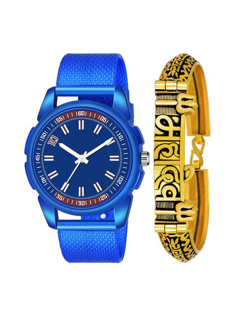 kajaru men analog watch with mahadev bracelet - 18478160 - Very Small Image - 1