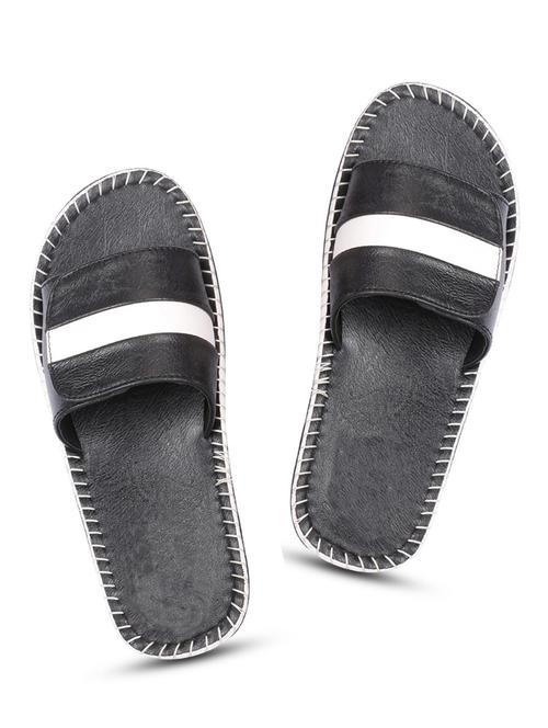 mens color block slip on slipper - 18479126 - Very Small Image - 1