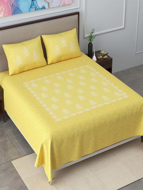 easygoods 320 tc king size bedsheet with 2 pillow covers | burberry - 18479141 - Very Small Image - 1