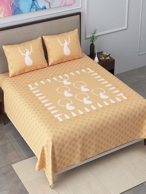 easygoods 320 tc king size bedsheet with 2 pillow covers | burberry - 18479146 - Very Small Image - 1