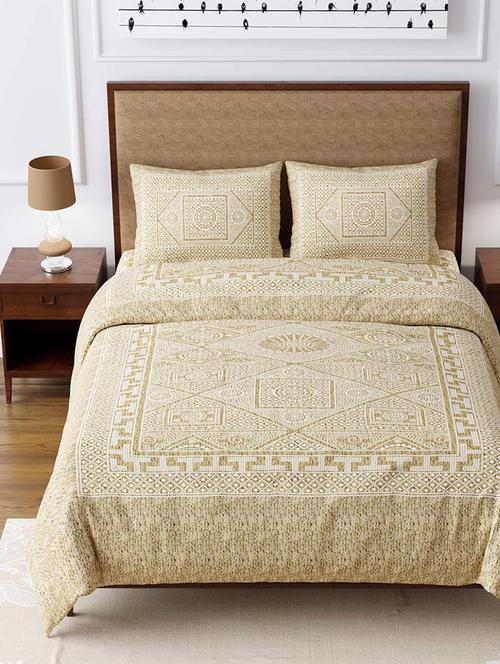 easygoods 240 tc queen bedsheet with 2 pillow covers | monarch - 18479192 - Very Small Image - 1