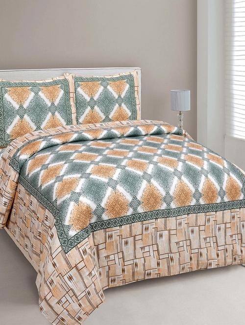easygoods 240 tc queen bedsheet with 2 pillow covers | monarch - 18479234 - Very Small Image - 1