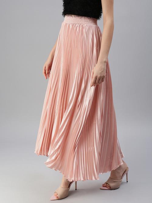 high rise solid flared skirt - 18479541 - Very Small Image - 1