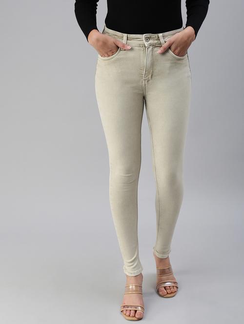 high rise stone washed skinny fit jeans - 18479575 - Very Small Image - 1