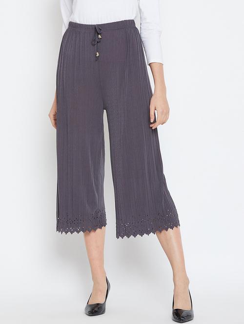 drawstring waist straight palazzo - 18479906 - Very Small Image - 1