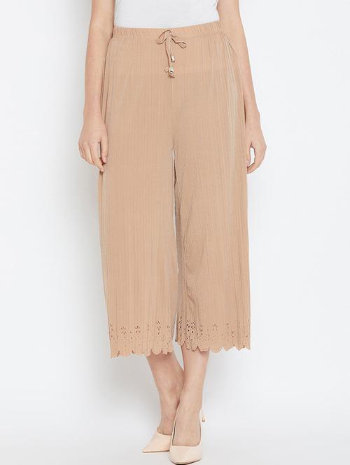 drawstring waist solid palazzo - 18479910 - Very Small Image - 1