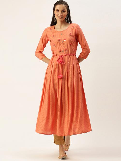 women's flared kurta - 18480663 - Very Small Image - 1