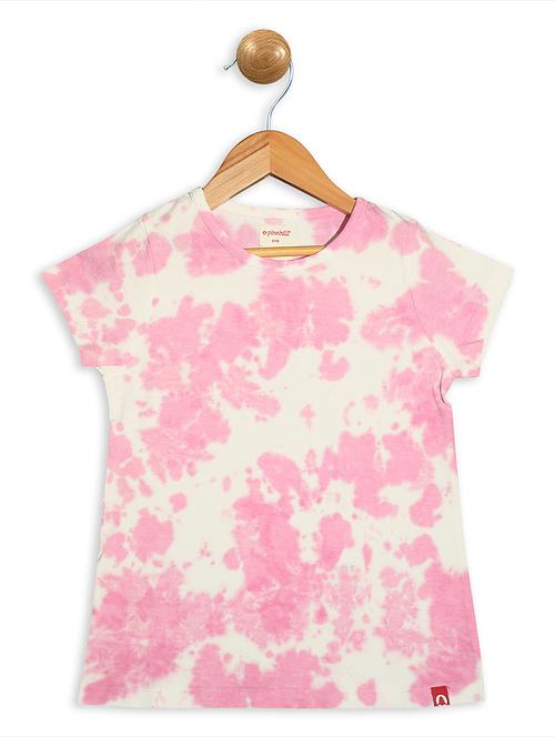 girls pink tie & dye t-shirt - 18480890 - Very Small Image - 1