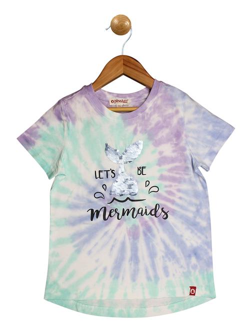 girls multi colored tie & dye tee - 18480899 - Very Small Image - 1