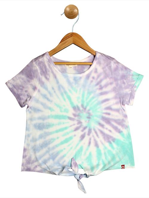 girls multi colored tie & dye tee - 18480901 - Very Small Image - 1