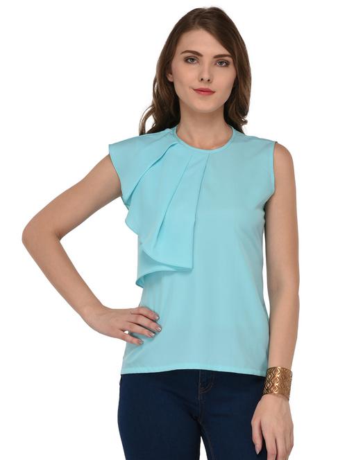 round neck solid regular top - 18480916 - Very Small Image - 1