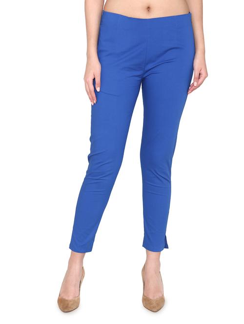 mid rise solid cigarette pants - 18481005 - Very Small Image - 1