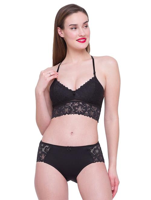 black laced bra and panty set - 18481764 - Very Small Image - 1