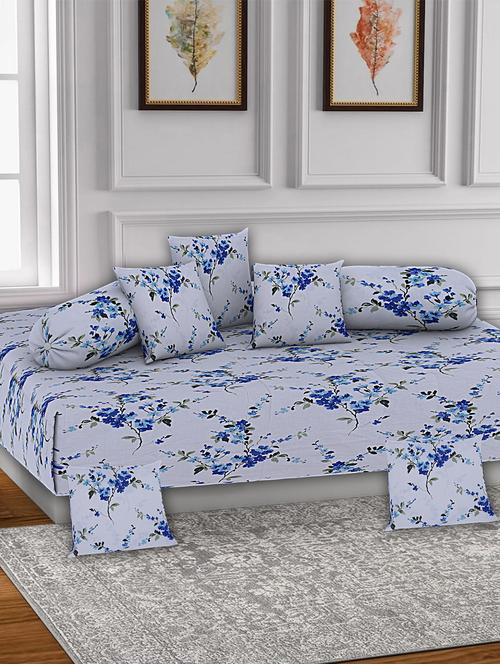 texstylers pure cotton jaipuri printed high quality diwan cover set(pack of 8) - 18481791 - Very Small Image - 1