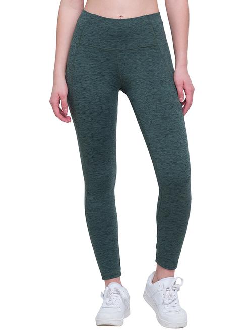 high rise solid sports leggings - 18481830 - Very Small Image - 1
