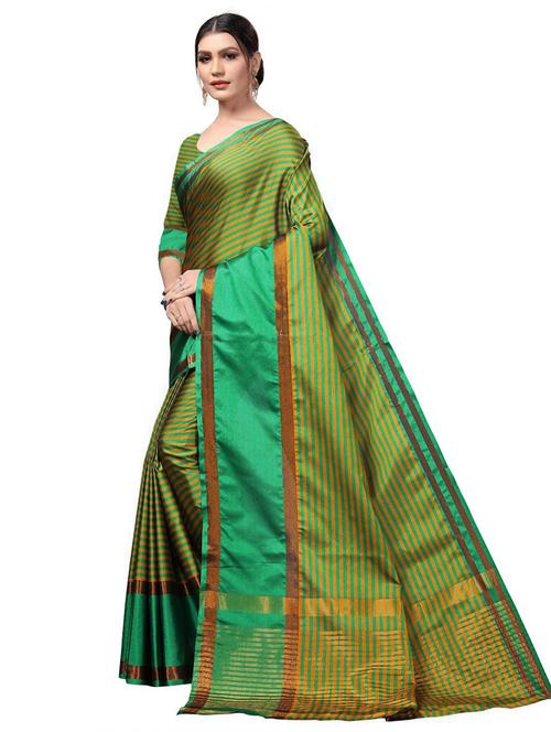 striped maheshwari saree with blouse - 18488664 - Very Small Image - 1