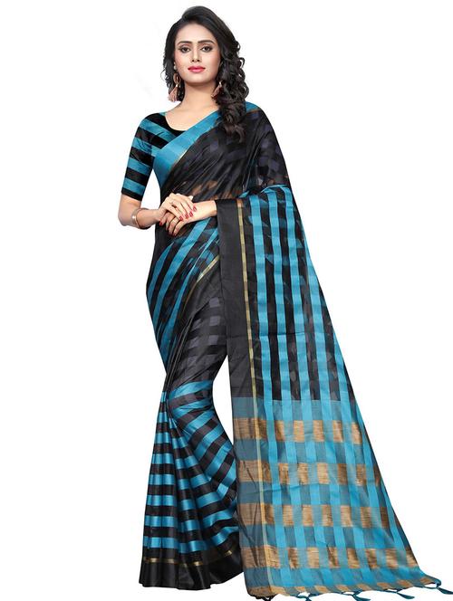 tassels detailed kota doria saree - 18488679 - Very Small Image - 1