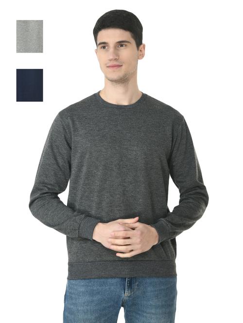 set of 3 solid sweatshirt - 18490900 - Very Small Image - 1