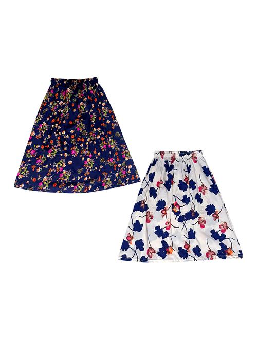 girls pack of 2 floral skirt - 18491011 - Very Small Image - 1