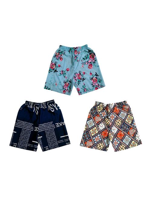 girls pack of 3 printed shorts - 18491048 - Very Small Image - 1
