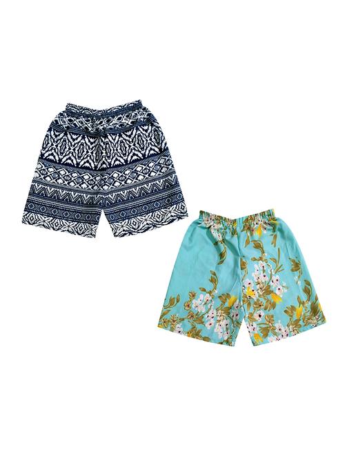 girls pack of 2 printed shorts - 18491082 - Very Small Image - 1