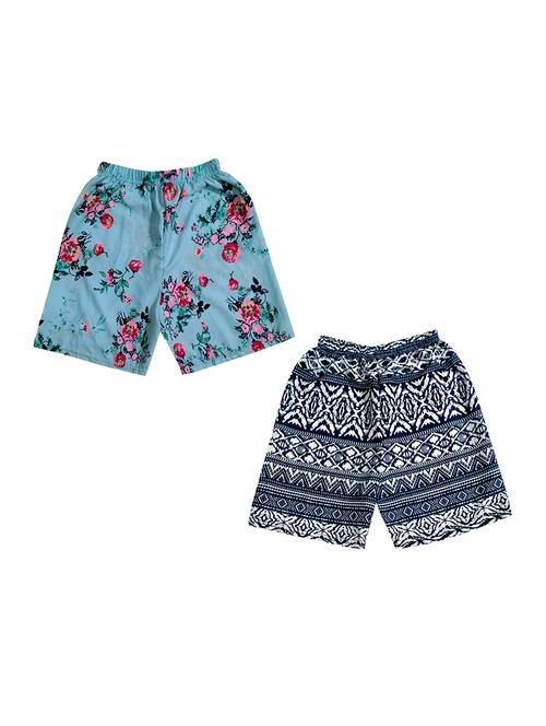 girls pack of 2 printed shorts - 18491099 - Very Small Image - 1