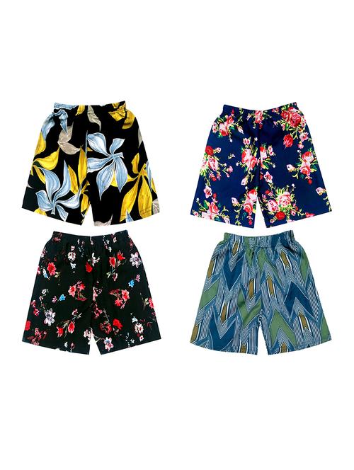 girls pack of 4 printed shorts - 18491135 - Very Small Image - 1