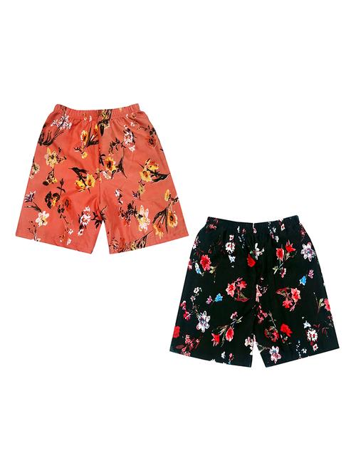 girls pack of 2 printed shorts - 18491138 - Very Small Image - 1