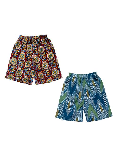 girls pack of 2 printed shorts - 18491151 - Very Small Image - 1