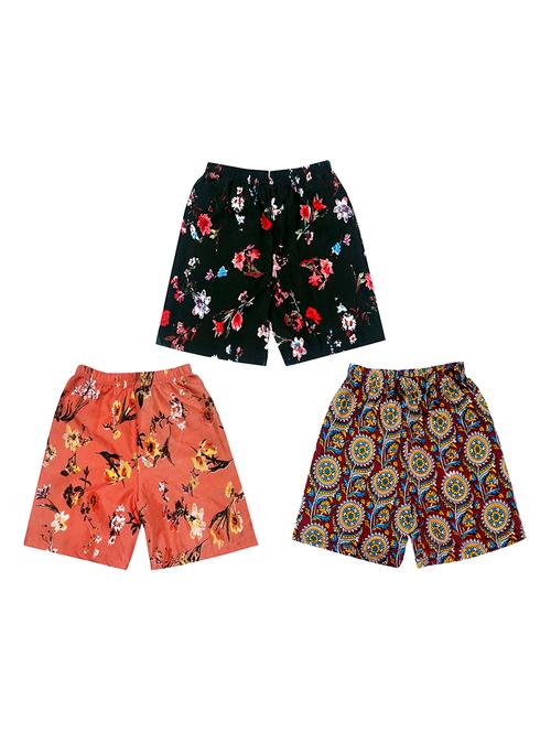 girls pack of 3 printed shorts - 18491182 - Very Small Image - 1