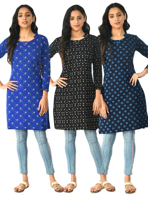 women's straight kurta - 18491778 - Very Small Image - 1