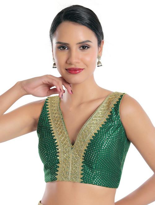 v neck sequined blouse - 18493120 - Very Small Image - 1