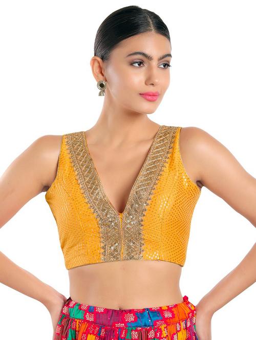 v neck sequined blouse - 18493125 - Very Small Image - 1